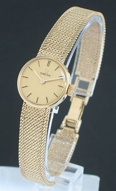 omega ladies silver watch|omega solid gold ladies watch.